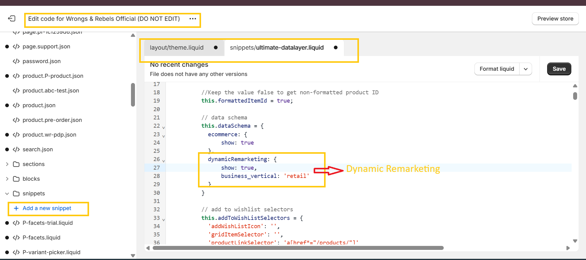 Shopify Tracking & Code Optimization